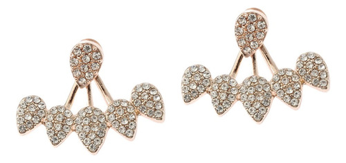 Aehoy Rhinestones Ear Jacket Earrings Mujer Stud Stud