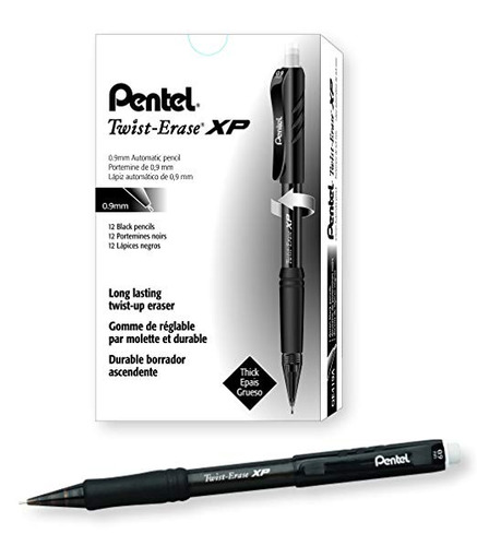 Pentel Twist-erase Express Lápiz Automático, 0,9 Milímetros,