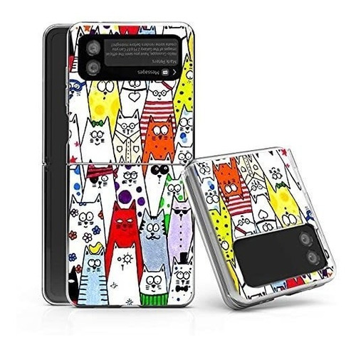 Funda Resistente Para Samsung Z Flip 3 Cute Cats