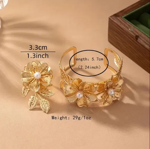 Juego De Brazalete + Anillo 2pza