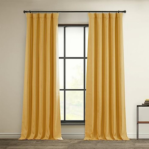 Hpd Half Price Drapes Boch-ln18518-108 Faux Linen Blackout