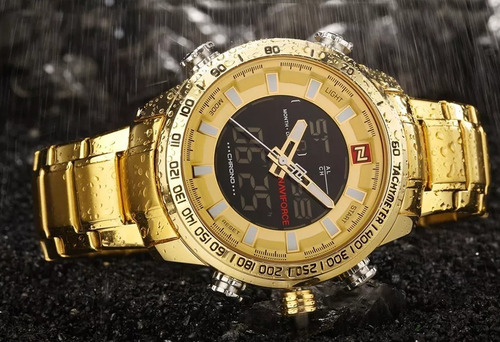 Relogio Masculino Naviforce Dourado
