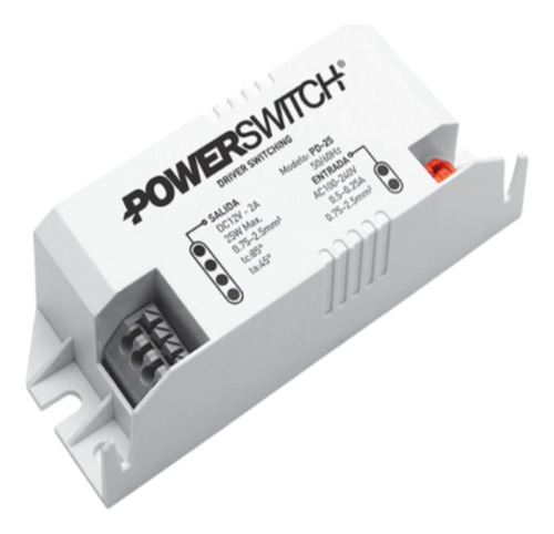 Fuente Switching Macroled Plastica 25w 2a 12v C/bornera