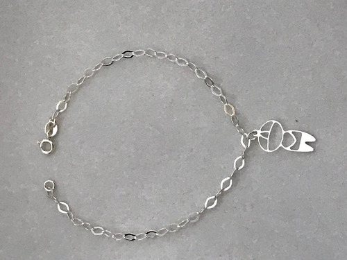 Pulseira Pingente Menino Filho Prata 925 Maciça Legítima