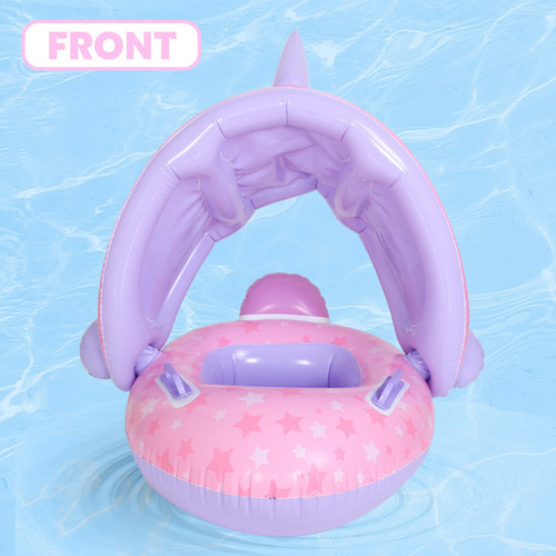 Flotador Inflable Con Toldo Para Bebés De 6 A 36 Meses