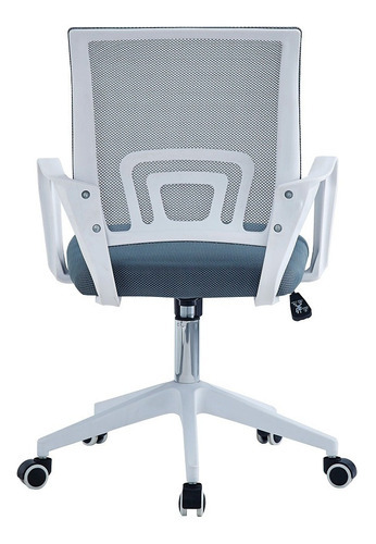 Silla De Oficina Sartmo Gris Y Blanco Këssa Muebles