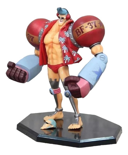 Figura One Piece Franky El Ciborg Time Skip Sombrero Paja