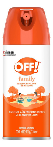 Off! Family Aerosol Repelente De Insectos 170 Cm3 X 12u