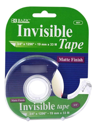 Cinta Invisible Bazic De 3/4 X  Con Dispensador