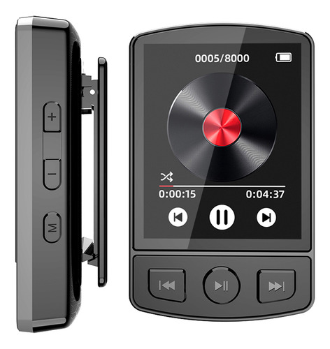Reproductor De Mp3 Con Pantalla Digital Bt5.0 Con Altavoz Po