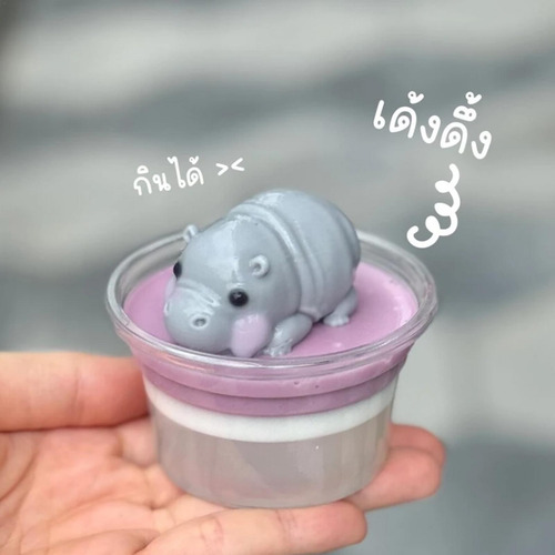 Molde De Silicona Para Gelatina De Hipopótamo Molde De Hipop