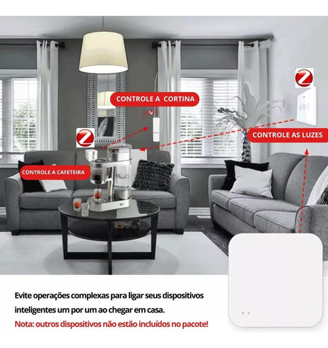 Hub Tuya Zigbee Smart Gateway Alexa Google Casa Inteligente