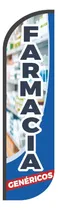 Comprar Bandera Publicitaria Farmacia 3.5m Con Estructura Y Estaca