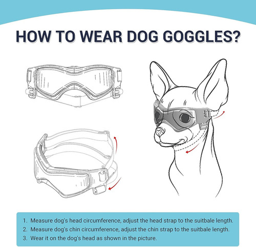 ¡ Gafas De Sol Ajustables Para Perros Pequeños Y Medianos