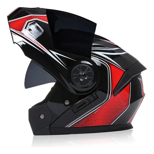 Casco De Moto Modular Integrado,con Bluetooth