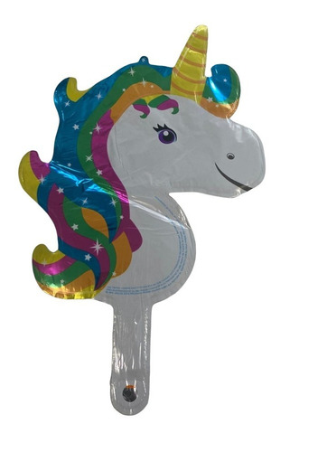 Globo Unicornio 45 Cm Metalico Helio Pony Fiesta Niña