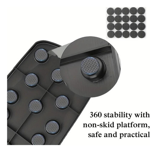 Tablero De Ejercicios Flexiones Lagartijas Color Negro