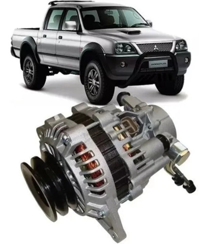 Imagem 1 de 3 de Alternador Com Bomba Vácuo L200 Gl Gls Hpe Sport 2.5 Diesel