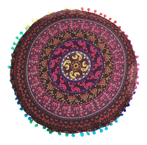 Almohadas De Suelo Mandala Redondo Bohemio Cojín Cojín P 938