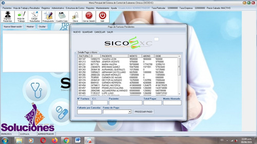Imagen 7 de 9 de Software Para Laboratorios Clinicos (sicoexc)