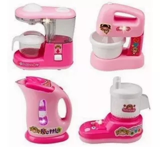 Set De Cocina Electrodomesticos Reales Juguete Para Niños