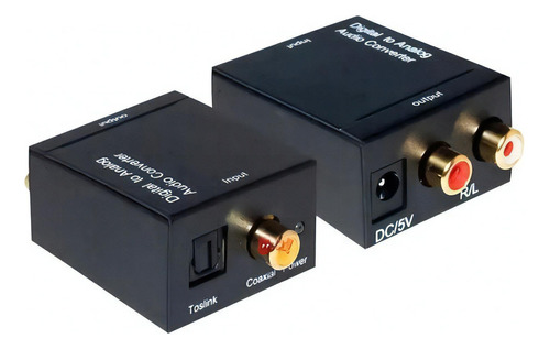 Conversor Audio Digital A Rca Con Cable 5v Óptico Análogo