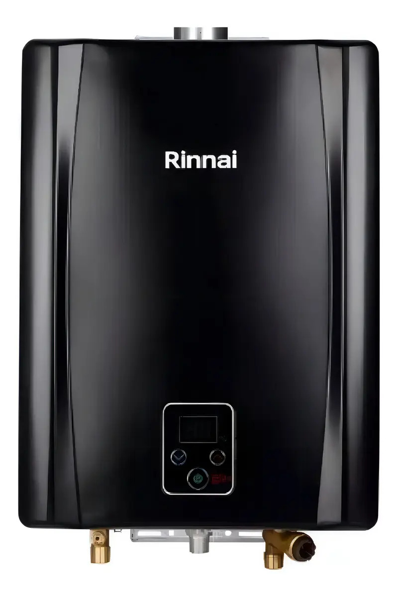 Calefon Tiro Forzado Rinnai 21 Litros Digital Gas Natural Color Negro Tipo De Gas Gn