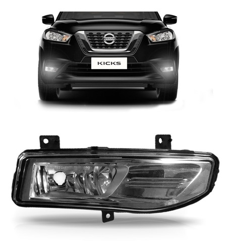 Farol Milha Auxiliar Neblina Nissan Kicks 2017 2018