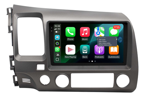 Multimidia New Civic G8 Proton G3 Android 6gb 64gb Voz 9p 4g