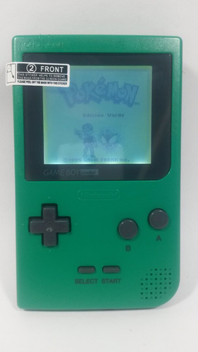 Gbp Gameboy Pocket Backlight Consola Verde +1 Juego 