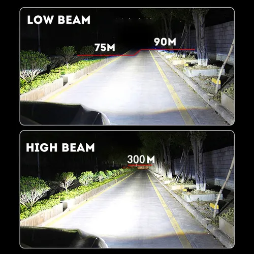 St 9003 H4 Faro Led Luz Baja Alta 6000k Luz Blanca
