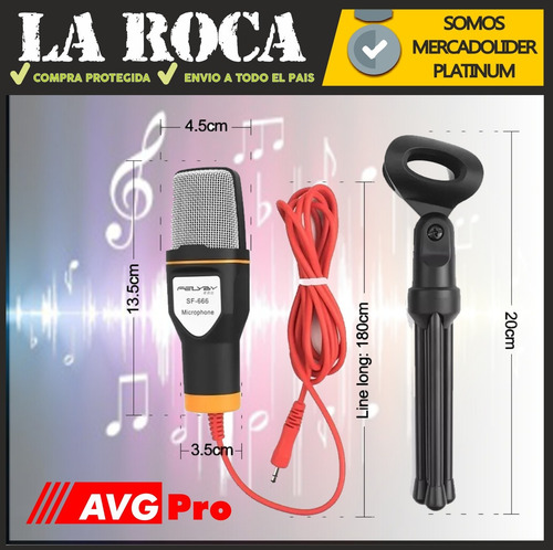 Imagen 6 de 10 de Microfono Tripode Escritorio Pipeta Podcast Streaming