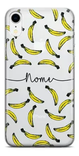 Capa De Celular Banana Fundo Transparente E Nome