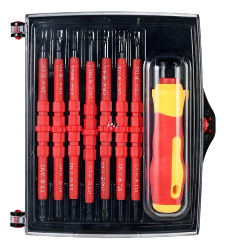 Kit De Brocas Para Electricista Con Destornilladores Aislado