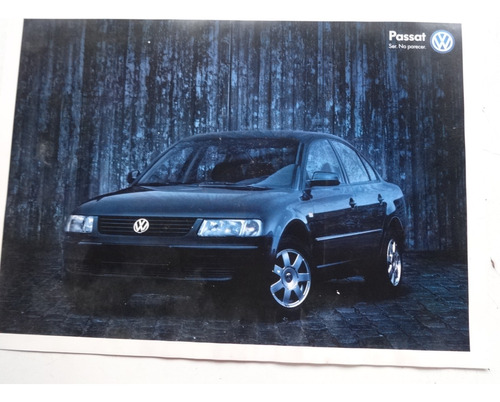 Folleto Publicitario Vw Passat Nuevo 1999 No Es Manual V6