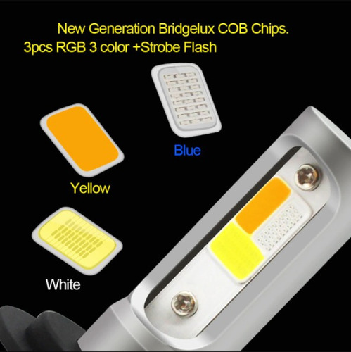Kit Turbo De Foco Led H4 48w 6500 Lúmenes 3 Tonos Color
