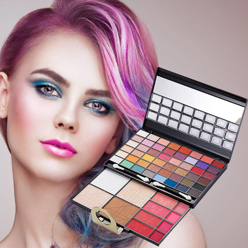 A/r Kit De Maquillaje Completo Para Mujer | Paleta De Maquillaje De 60 Colores De Larga Duración Para Mujer - Set De Maquillaje Para Principiantes En Belleza, Que Incluye Sombra De Ojos, Rubor, Polvo