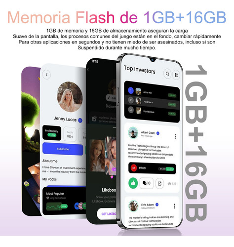 Android Celulares Hot40 Pro 6.26 Pulgadas Barato Ram1gb Y Rom16gb