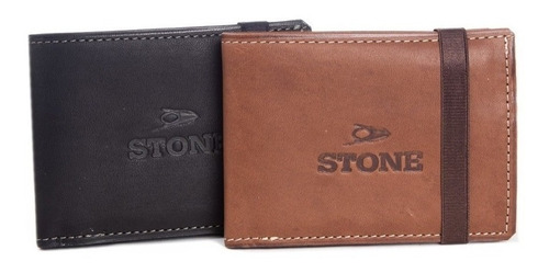 Billetera Hombre Cuero Stone Vacuno Original