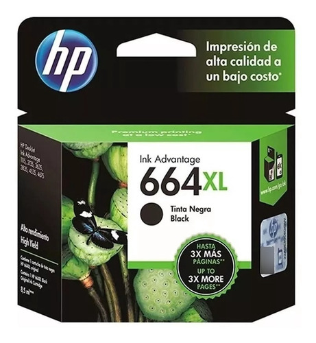 Cartucho De Tinta Hp 664xl F6v31ab Preto 22558