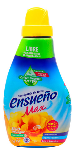 Suavizante Ensueño Max Fresco Verano En Botella 1.5 L