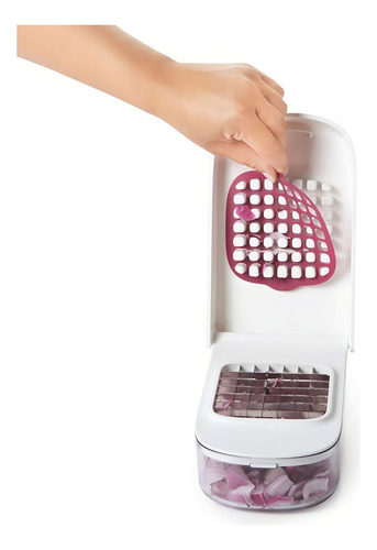 Picadora de verduras Oxo White de acero inoxidable