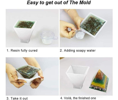 Molde Epoxi De Silicona De Pilar De Cristal Para Resina Epox