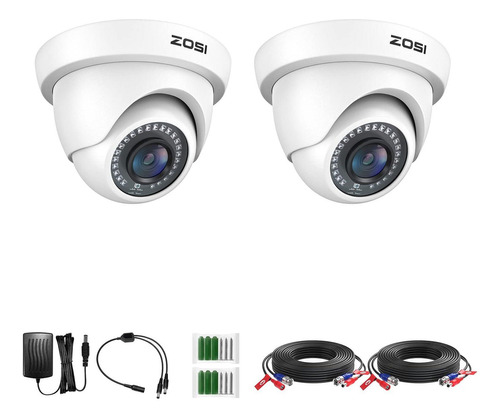 Zosi Paquete 2 Cámaras Seguridad Hd 1080p 2.0 Mp Interiores