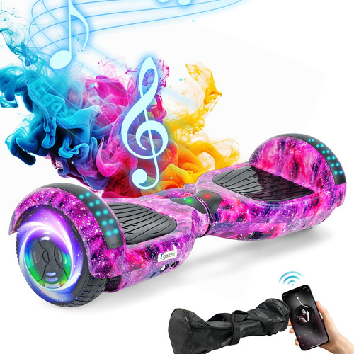 Hoverboard Elétrico Egazza K5 Purple Starrysky Com Bluetooth