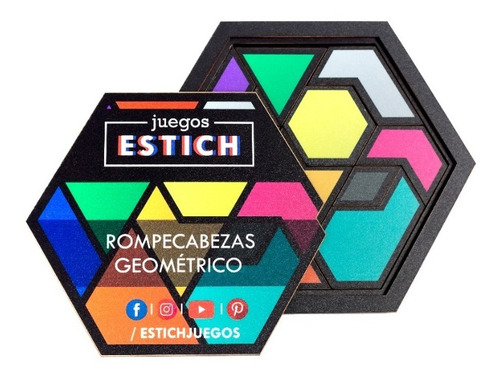 Rompecabezas Geométrico Tangram Juego Ingenio Madera Diseño