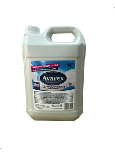 Clareador Para Roupas Brancas Avarex Rc 5 Litros