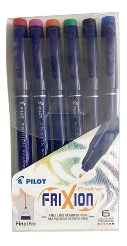 Fibras Tinta Borrable Frixion | Estuche 6 Colores | Pilot | | Cuotas sin  interés