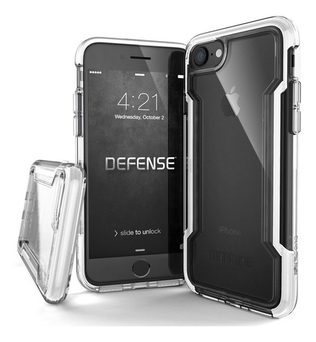 Estuche Para iPhone 7/8 X-doria Defense Clear En Blanco