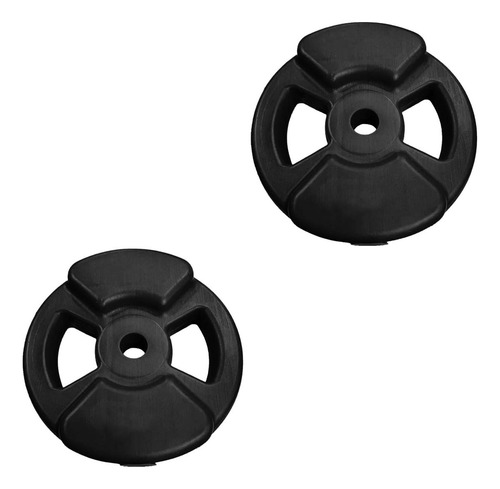 2 Discos Pvc 7kg Tipo Body Pesas Con Agarre 30mm Gym P